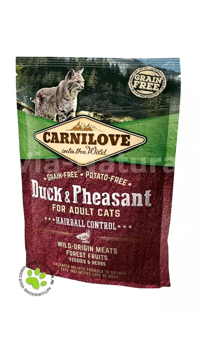 CARNILOVE DUCK & PHEASANT HAIRBALL CONTROL 400 GR